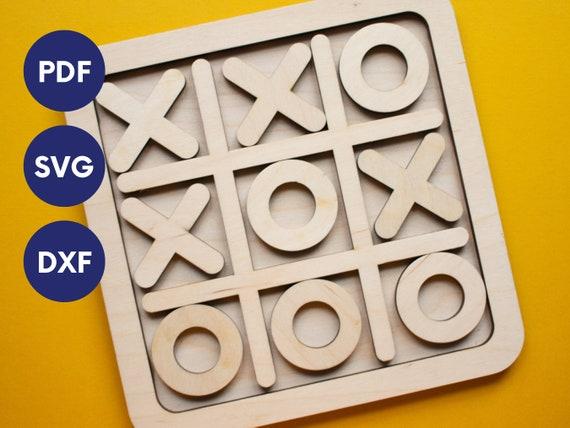 <b>Tic</b> Tac Toe Laser File, <b>Tic</b> Tac Toe Svg Laser Cut File, Lasercut ...